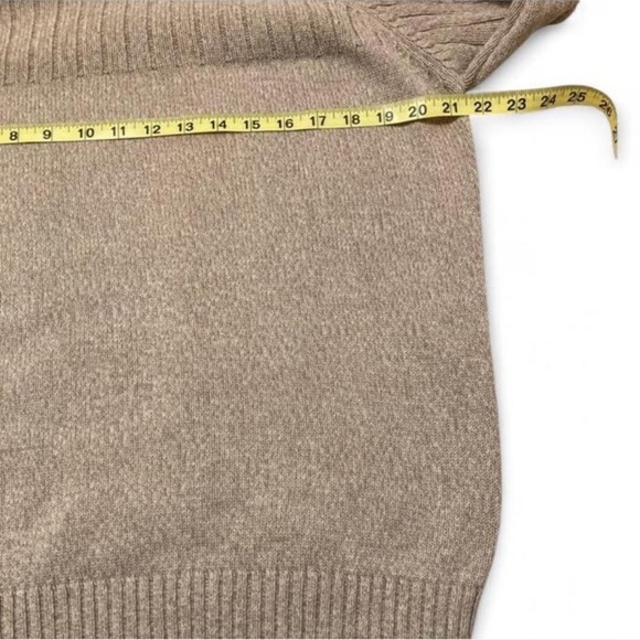 Columbia Men’s Sweater, 100% Cotton, Brown, Beige, Tan Fall Winter, Size Medium - Picture 5 of 7